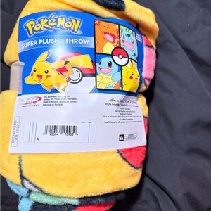 Super Plush Throw Blanket - Multicolor Pikachu Design